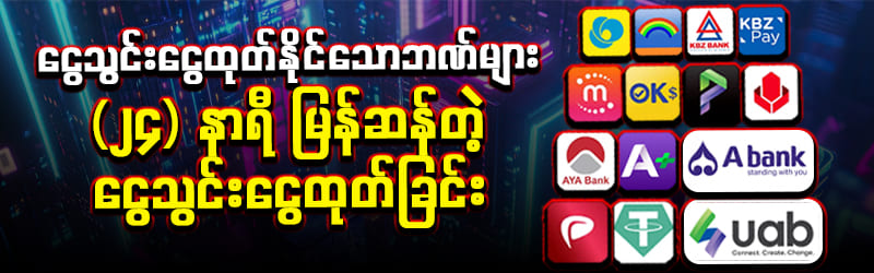 ငွေသွင်း/ထုတ်စနစ် ဘဏ်များ